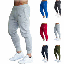Load image into Gallery viewer, New Mens Pant Slim Fit Tracksuit Sport Gym Skinny Elastic Jogging Joggers Fitness Workout Casual Male Sweatpants Trousers