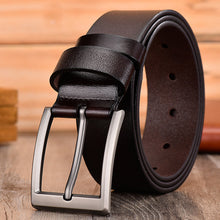 Load image into Gallery viewer, JIFANPAUL leather men&#39;s belt classic pin buckle design fashion modern youth jeans decorative high quality new belt free shipping