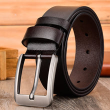 Load image into Gallery viewer, JIFANPAUL leather men&#39;s belt classic pin buckle design fashion modern youth jeans decorative high quality new belt free shipping
