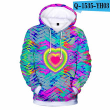 Load image into Gallery viewer, Men/Women Colorful Tie Dye Hoodies Sweatshirt Casual Magic Swirl Pattern 3D Sweat Tops Crewneck Hoondie Autumn Winter Polluvers