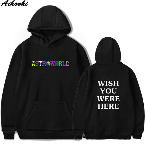 Hot ASTROWORLD Hoodies Men/Women Sweatshirt Hip Hop Hooded Print ASTROWORLD Hoodies 2019 Male Sweatshirts Plus Size