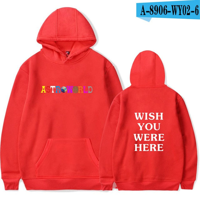 Hot ASTROWORLD Hoodies Men/Women Sweatshirt Hip Hop Hooded Print ASTROWORLD Hoodies 2019 Male Sweatshirts Plus Size