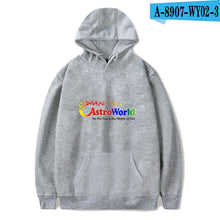 Load image into Gallery viewer, Hot ASTROWORLD Hoodies Men/Women Sweatshirt Hip Hop Hooded Print ASTROWORLD Hoodies 2019 Male Sweatshirts Plus Size