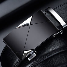 Load image into Gallery viewer, Men Belt Male Genuine Leather Strap Belts For Men Top Quality Automatic Buckle black Belts Cummerbunds cinturon hombre