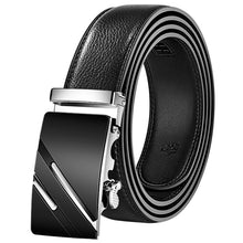 Load image into Gallery viewer, Men Belt Male Genuine Leather Strap Belts For Men Top Quality Automatic Buckle black Belts Cummerbunds cinturon hombre