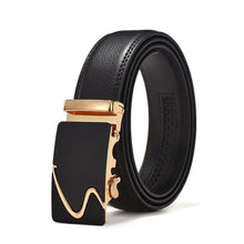 Load image into Gallery viewer, Men Belt Male Genuine Leather Strap Belts For Men Top Quality Automatic Buckle black Belts Cummerbunds cinturon hombre