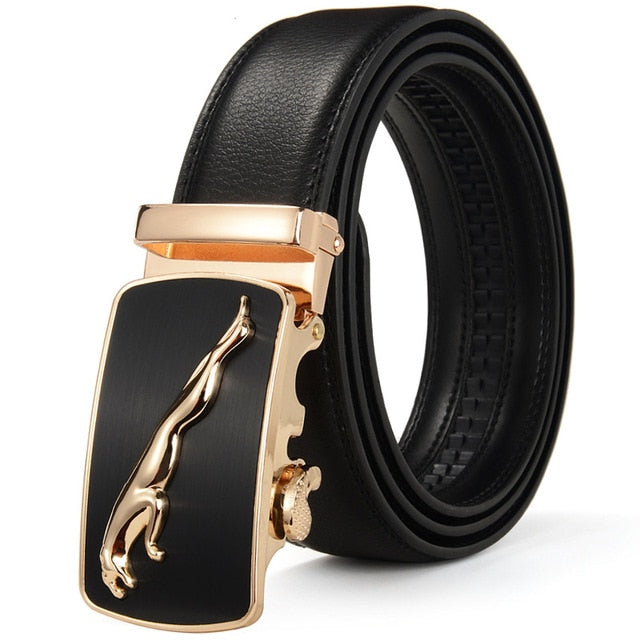 Men Belt Male Genuine Leather Strap Belts For Men Top Quality Automatic Buckle black Belts Cummerbunds cinturon hombre
