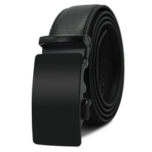 Load image into Gallery viewer, Men Belt Automatic Genuine Leather Luxury Black Belt Men&#39;s Belts Automatic Buckle High Quality belt cummerbunds Male