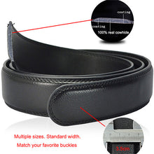 Load image into Gallery viewer, Genuine Leather Belts For Men Automatic Male Belts Cummerbunds Leather Belt Men dropshipping Black Belts cinturon hombre