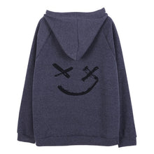 Load image into Gallery viewer, Unisex Hoodies Sweatshirt Happy Smiling Face Print Men Patchwork Hoodies Women Long Sleeve Hooded Pullover Jumper Sweatshirt Men