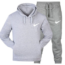 Load image into Gallery viewer, New two-piece fashion hooded sweatshirt sportswear men&#39;s sportswear hoodies autumn men&#39;s brand hip hop hoodie+jogging pants suit