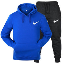 Load image into Gallery viewer, New two-piece fashion hooded sweatshirt sportswear men&#39;s sportswear hoodies autumn men&#39;s brand hip hop hoodie+jogging pants suit