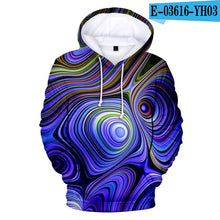 Load image into Gallery viewer, Men/Women Colorful Tie Dye Hoodies Sweatshirt Casual Magic Swirl Pattern 3D Sweat Tops Crewneck Hoondie Autumn Winter Polluvers