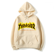 Load image into Gallery viewer, 2019 Hot Sale Casual Flame Hooded Hoodie Flame Fleece Printed Hoodie Jacket Couple&#39;s Hoodies Men&#39;s Hip Hop Pullover Sweatshirt s