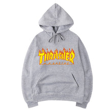 Load image into Gallery viewer, 2019 Hot Sale Casual Flame Hooded Hoodie Flame Fleece Printed Hoodie Jacket Couple&#39;s Hoodies Men&#39;s Hip Hop Pullover Sweatshirt s