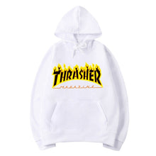 Load image into Gallery viewer, 2019 Hot Sale Casual Flame Hooded Hoodie Flame Fleece Printed Hoodie Jacket Couple&#39;s Hoodies Men&#39;s Hip Hop Pullover Sweatshirt s