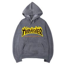 Load image into Gallery viewer, 2019 Hot Sale Casual Flame Hooded Hoodie Flame Fleece Printed Hoodie Jacket Couple&#39;s Hoodies Men&#39;s Hip Hop Pullover Sweatshirt s