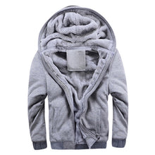 Load image into Gallery viewer, WENYUJH 2019 Winter New Tracksuit Men Fashion Thicken Velvet Casual Hooded Warm Thick Hoodie Solid Moleton Masculino Sweatshirt