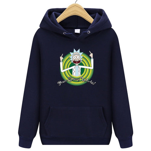 2019 Hot Rick Morty Hoodie Sweatshirt New Man/Woman pullover Casual Fashion high quality Print Harajuku Hip hop Streetwear Tops
