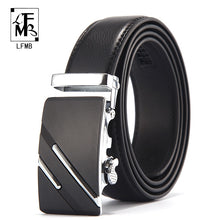 Load image into Gallery viewer, [LFMB]Famous Brand Belt Men Top Quality Genuine Luxury Leather Belts for Men,Strap Male Metal Automatic Buckle