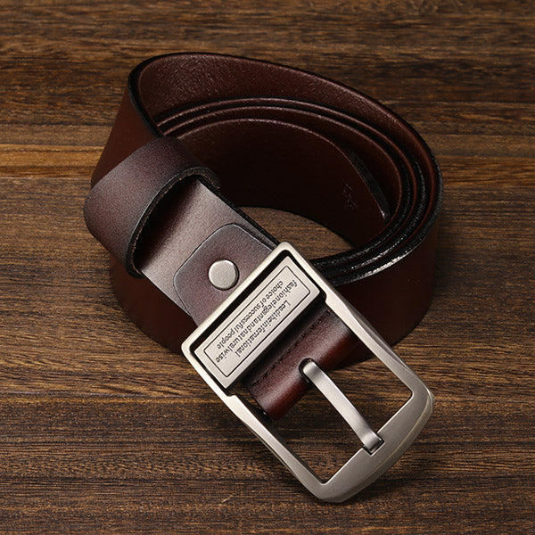 [LFMB]Men's belt leather belt men  pin buckle cow genuine leather belts for men 130cm high quality mens belt cinturones hombre