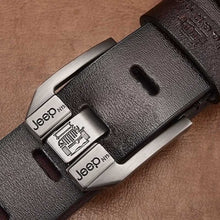 Load image into Gallery viewer, NO.ONEPAUL Genuine Leather For Men High Quality Black Buckle Jeans Belt Cowskin Casual Belts Business Belt Cowboy waistband
