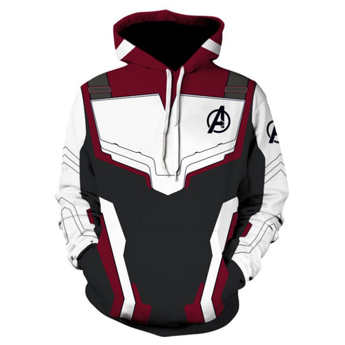 Marvel The Avengers 4 Endgame Quantum Realm Cosplay Costume Hoodies Men Hooded Avengers Zipper End Game Sweatshirt Jacket
