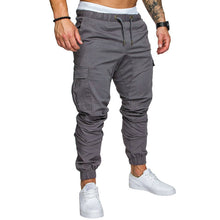 Load image into Gallery viewer, Autumn Men Pants Hip Hop Harem Joggers Pants 2019 New Male Trousers Mens Joggers Solid Multi-pocket Pants Sweatpants M-4XL